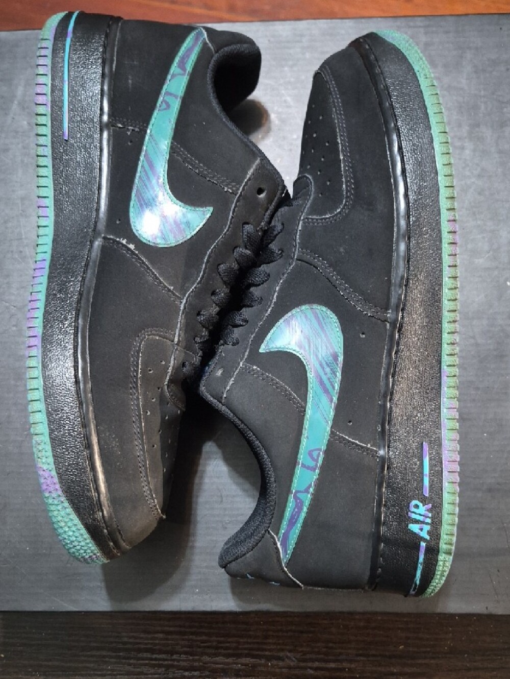 Nike Air Force 1 Low "Marbled Swoosh Pack" (2014) M10/W11.5 EUC - Picture 8 of 10
